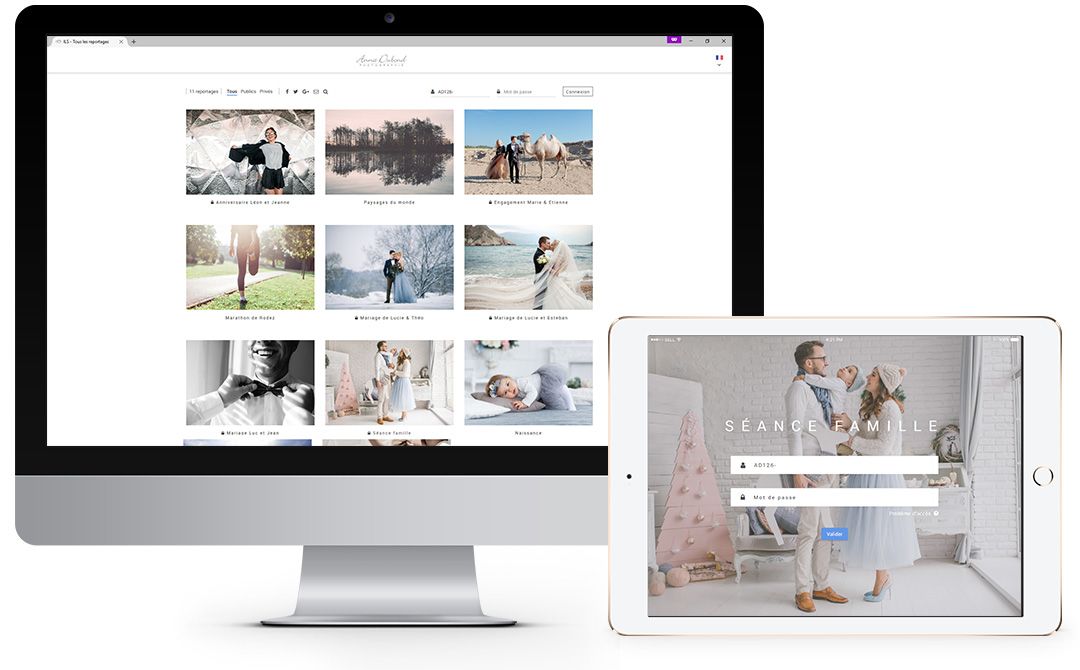 Page d'acc�s � vos reportages en ligne